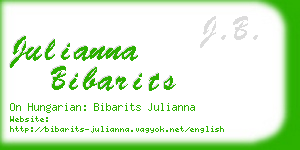 julianna bibarits business card